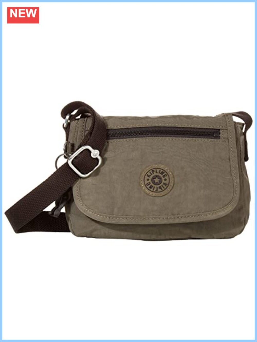 Kipling Sabian Mini Crossbody Bag Water Resistant Crinkled Nylon Small